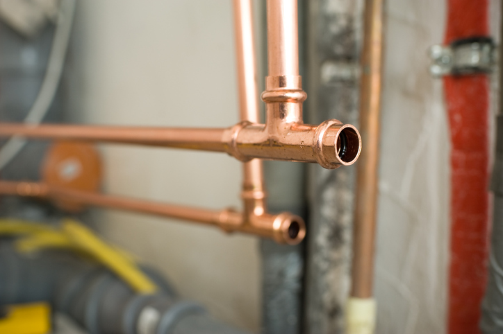 Copper pipes can be easily bent into shape while also resistant to corrosion, making them ideal for plumbing applications
