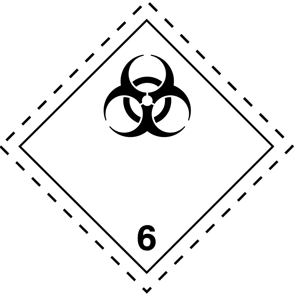 Dangerous Goods Sign 6 Toxic