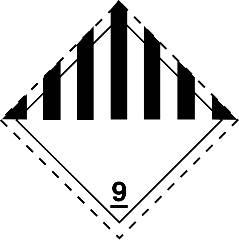 Dangerous Goods Sign 9 Verschiedene gefährliche Stoffe