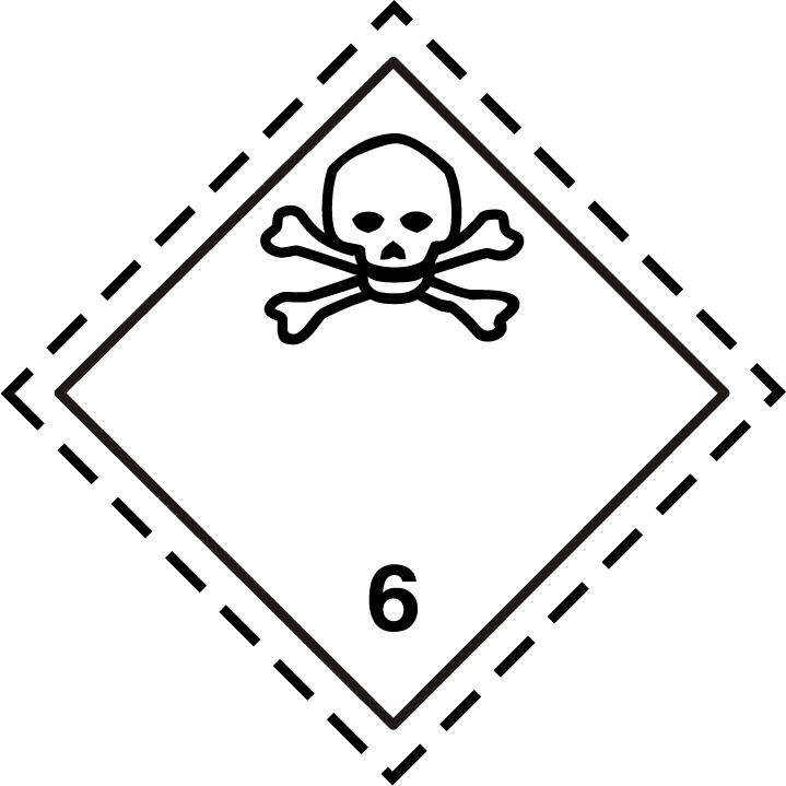 خطرناک اشیا کی نشانی 6 متعدی مادہ