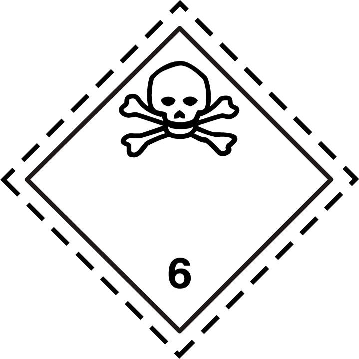 Dangerous Goods Sign 6 ansteckungsgefährlicher Stoff